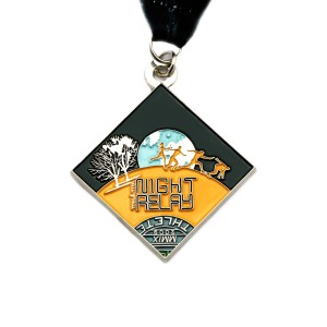 No Minimum Cheap Custom Souvenir Enamel 3D Logo Trophy Award Gold Metal Running Karate Sport Medal