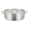 NSF listed clad &amp; induction bottom stainless steel non-stick cookware set for restaurant