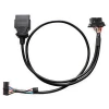 OBD2 OBDII Male To Dual Female 16 Pin Y-Splitter Extension Cable Fit For ELM327 Diagnostic Tool
