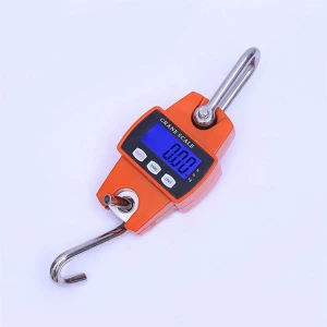 OCS-L Mini Digital Crane Scale Industrial Hook Weighing Scale 300KG High Accuracy Digital Load Cell 3*AAA Dry Battery Steel OEM