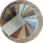 OEM 100% rigid core Waterproof  Vinyl Wood Texture Click System SPC Plastic flooring tiles