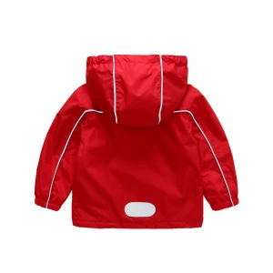 OEM Customization baby girls woven softshell jacket children clothes softshell overall rain jacket