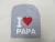 Import OEM Knitted Warm Cotton Beanie Hat Toddler Baby Kids Girl Boy I LOVE PAPA MAMA Print Baby Hats from China
