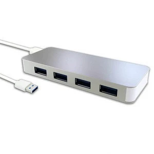 OEM LOGO Aluminum Ultra-mini 4-Port USB 3.0 Hot Plug USB Hub