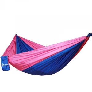 oem Outdoor Leisure Portable lightweight Parachute Nylon camping hammock