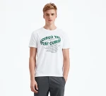 OEM service 180g 100% cotton t shirt round collar short sleeve custom white t-shirt