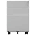 Office Equipment Stainless Steel Filing 3 Drawer Metal Mobile Pedestal Vertical File Cabinet With Drawers