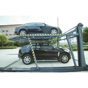 one in three-vehicle parking double floor non avoidance equipment parking system