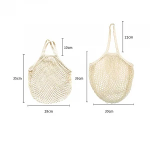 Organic Cotton French Market Tote  Onion Mesh Storage Bags Net Shopping Bags Fruit Hammock Bag