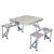 Import Outdoor Camping Aluminum Portable Folding Picnic Table And Chair, 8ft Beer Pong Game Table from China