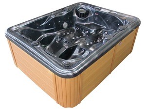 Outdoor freestanding whirlpool bathtub for 2 persons