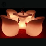 Outdoor Modern Remote Control RGB Colors Changing Light Up LED Bar Furniture Set