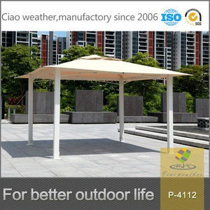 outdoor polycarbonate gazebo garden tent alu roof material