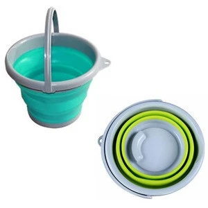 Outdoor Portable Collapsible Foldable Silicone Bucket