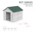 Import Outdoor Smart Luxury Waterproof Animal Large Dog Cat Pet Cage House from China