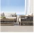 Import Outdoor sofa set design wooden bench seat modern rattan aluminum outdoor furniture set garden patio furniture set waterproof from China