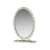 Import Oval Standing on the desk  decorative wall mirror dressing tabl  crystal mirror with touch sensor switch from China