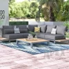 Patio Furniture Bistro Furniture Luxury Fabric Handmade Outdoor Garden Sofa Set