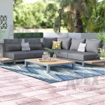 Patio Furniture Bistro Furniture Luxury Fabric Handmade Outdoor Garden Sofa Set