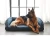 Import Pet bed high quality quilting thick linen fabric orthopedic memory foam dog bed pet dog sofa from China
