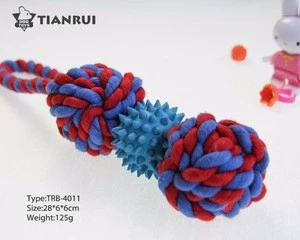 Pet toy TPR balls Cute Durable Bite Rope Knot Dog Chew Toys