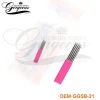 Pink Color Double Row Shading Eyebrow Disposable Tattoo Needles For Microblading