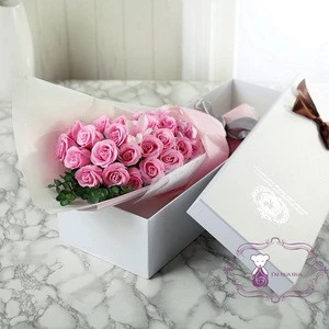 pink rose shape bath soap flower gift set for valentines gift