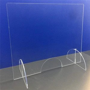 plastic acrylic plexiglass protection desk sneeze guard shield for restaurant