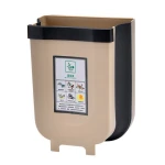 plastic Collapsible Folding Trash Bin Can Attached to Cabinet Door Kitchen Drawer Bedroom Dorm Room Car Waste Bin