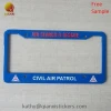 Plastic license plate frames wholesale blank or custom with logo