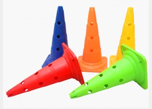 Plastic Sport Football Cones Football Agility Cones with Holes