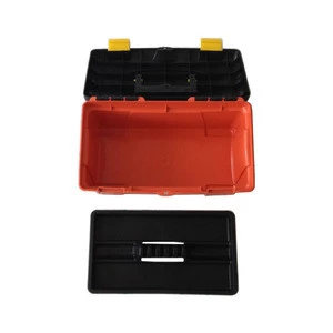 plastic tool box with handle, tray, compartment, storage and organizers toolbox