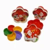plum shape plastic fresh container,Plum Shaped Candy Storage Box Sweets Peanut Organizer Appetizer Plate Snack Container 5 Compa