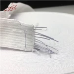 Polyester Plain White Crochet Knitted Elastic Tape
