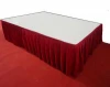 Polyester suede table skirts hotel banquet table skirts stage skirts