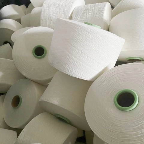 100 % polyester yarn ring spun recycled spun sewing polyester thread yarn