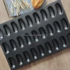 Popular aluminium steel banana mold baking pan banana shaped baking tray