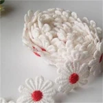 Popular small daisy lace embroidery water soluble lace womens DIY clothing accessories handmade small flowers