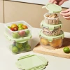 Portable Stackable dry food storage jars Grain dispenser cereals container airtight pantry food box set corn snacks with lid