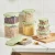Import Portable Stackable dry food storage jars Grain dispenser cereals container airtight pantry food box set corn snacks with lid from China