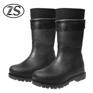 Premium mens rubber neoprene winter rain boots