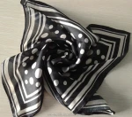 printed silk pongee 5 handkerchief,scarf