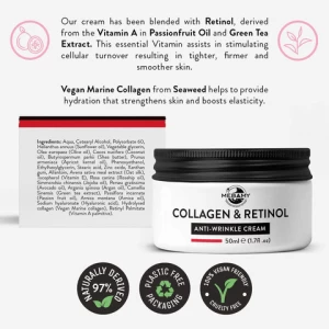 Private Label Day And Night Cream Collagen Retinol Anti Aging Anti Winkle Face Cream