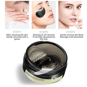 Private Label Korean Collagen Caviar Eye Mask Sleep Double Eyelid Stickers Removal Dark Circle Anti Aging Eye Gel Patch parches
