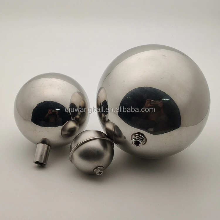 Production of custom valves of various specifications round valve ball 304 stainless steel hollow ball 58mm floating ball