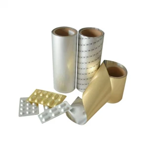 PTP Pharmaceutical Aluminum Foil Rolls For PVC Blister Medical Packaging