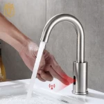 Public Bathroom Cold Water Infrared Stainless Steel Sensor Faucet Automatic