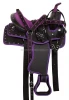 Purple Synthetic Western Barrel Racing Horse Saddle and Tack Set. WST-01 Size (14"-18")