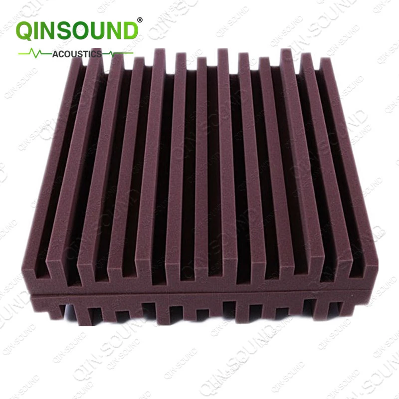 Qinsound Architectural Acoustic Insulation Self-Adhesive Sponge MLS Diffuser Acoustic Foam