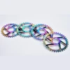 Rainbow Bicycle Chainwheel 32T / 34T / 36T / 38T Narrow Wide Bicycle Chain ring CNC AL7075 Crank Bicycle
